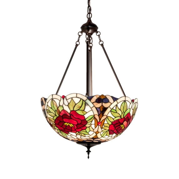 20 Wide Renaissance Rose Inverted Pendant