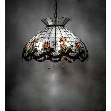 Meyda Lighting 20" Wide Roseborder Pendant