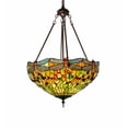 thumbnail image 1 of Meyda Tiffany 230915 20 Inch Wide Tiffany Hanginghead Dragonfly Inverted Pendant   Mahogany Bronze Finish with Stained Glass, 1 of 7