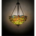 thumbnail image 1 of Meyda Lighting 20" Wide Tiffany Hanginghead Dragonfly Inverted Pendant, 1 of 7