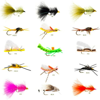  The Fly Crate Fly Fishing Flies Kit 40 Fly Fishing Flies  Assortment For Trout Dry Flies, Nymph, Wet, Streamers, Wooly Bugger Flies  Trout Lure Set Kit