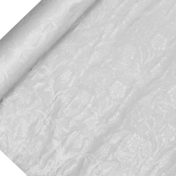 20" X 10 Yds White Polyethylene Embossed Floral Foil
