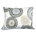 thumbnail image 1 of 20 X 16 Inch Cotton Pillow with Floral Embroidery, Set of 2, White and Gray- Saltoro Sherpi, 1 of 5