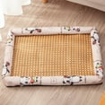 thumbnail image 1 of 20 X 16 X 3in Dog Cooling Bed for All Seasons,Washable Rectangle Dog Bed for Small/Medium Dogs,Puppy Bed with Anti-Slip Bottom,Comfy Pet Bed Cat Bed with Reversible Cushion, 1 of 3