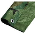 thumbnail image 1 of 20' X 20' Jungle Green Camouflage Poly Tarp 8 Mil (Finished Size 19'.6 X 19'.6), 1 of 5
