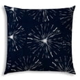 thumbnail image 1 of 20" X 20" Navy And White Zippered Polyester Floral Throw Pillow Cover, 1 of 8