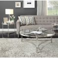 thumbnail image 1 of 20" X 20" X 24" Stainless Steel, Clear Acrylic And Glass End Table, 1 of 2