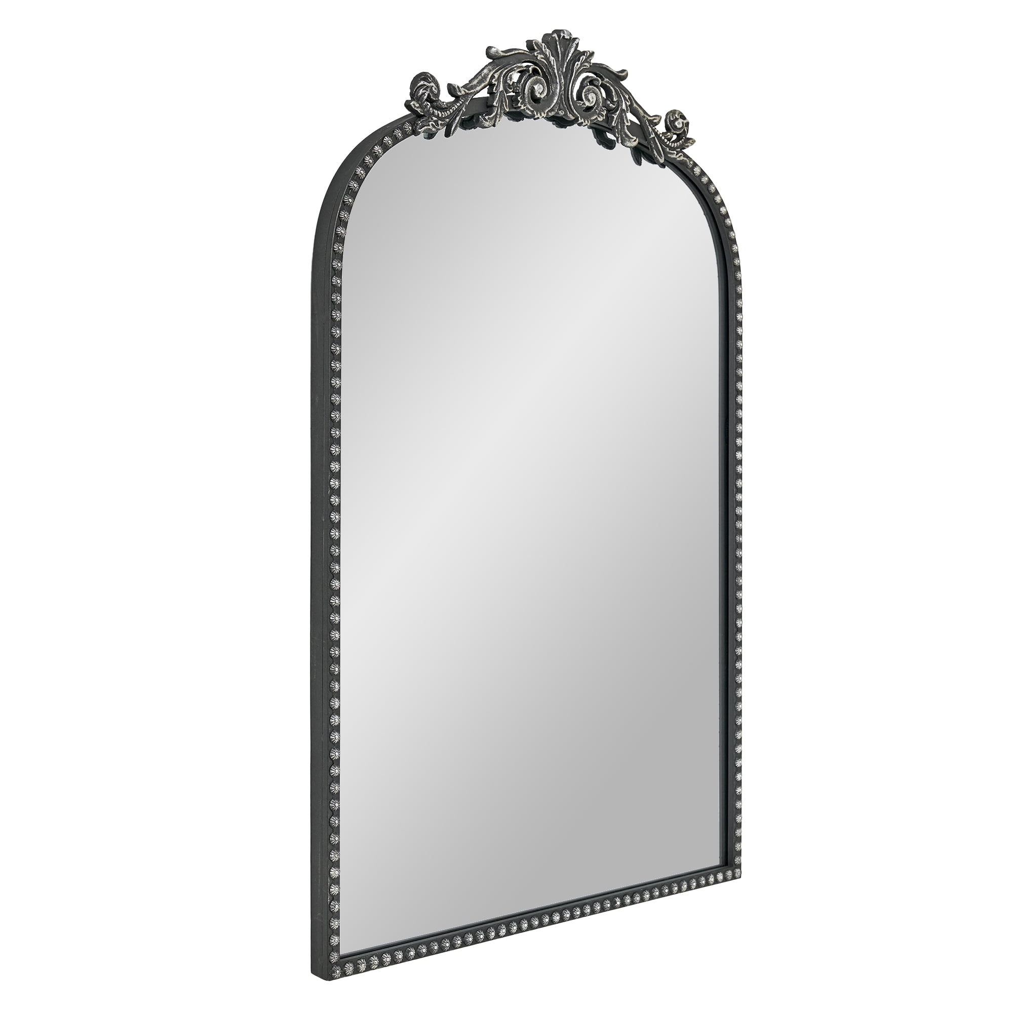 Filigree 20x30 Black Arched Ornate Large Wall Mirror for Bathroom or Living Room - Walmart.com
