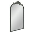 20” X 30” Filigree Arch Metal Wall Mirror Decor In Black