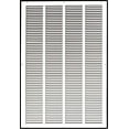 thumbnail image 1 of 20" X 30" Steel Return Air Grille | HVAC Vent Cover Grill for Sidewall and Ceiling, White | Outer Dimensions: 21.75"W X 31.75"H for 20x30 Duct Opening, 1 of 6