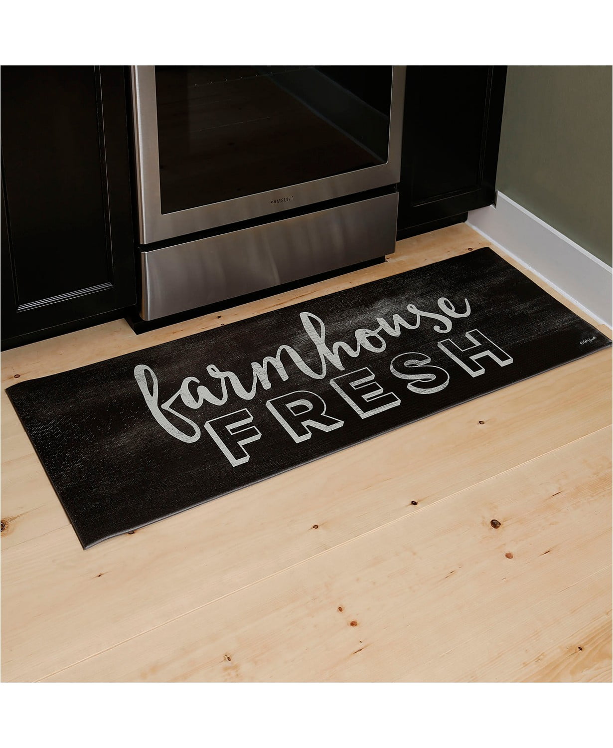Brown Tile 19.6 in. x 55 in. Anti-Fatigue Kitchen Runner Mat main image 1