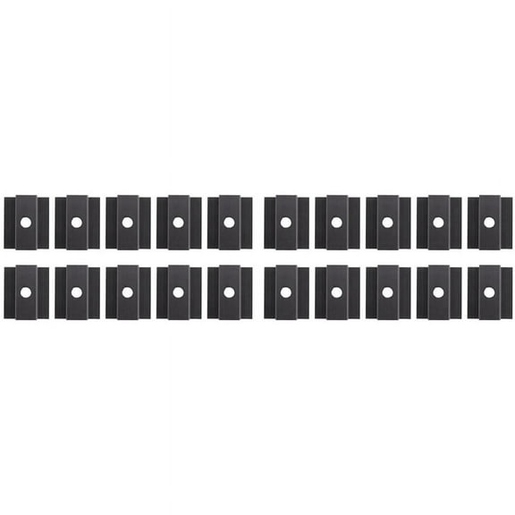 20 X Centre Clamp PV Solar Panels, Black, Module Clamp for All Frame Heights, Solar Panels Bracket for Solar Panels Roof