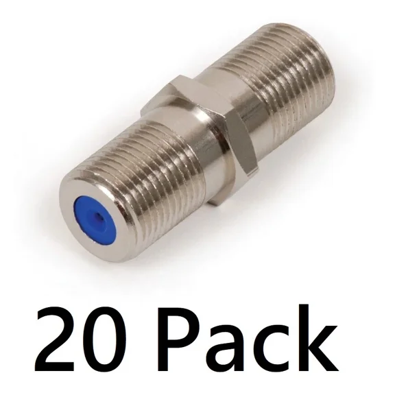 20 X F81 3Ghz Barrel Connector Rg6 Coax High Frequency Cable Splice Adapter Dish