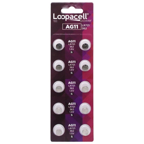 20 X LOOPACELL AG11 Alkaline Button Cell Batteries