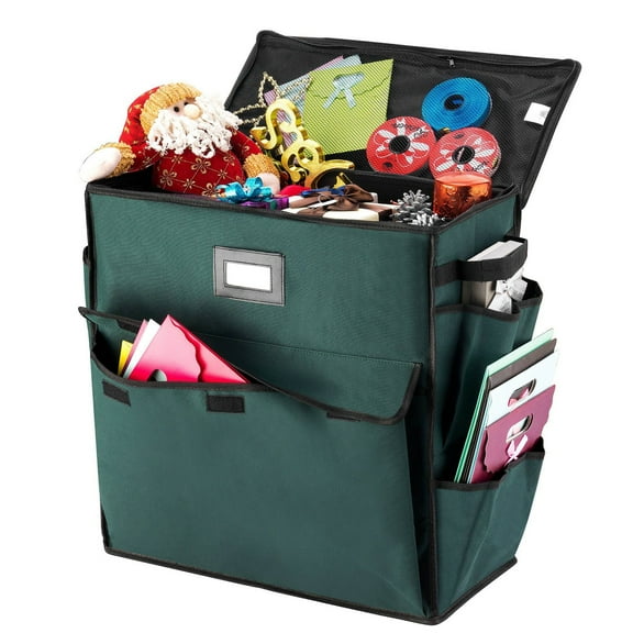 20''X10''X20'' Wrapping Paper Storage Organizer Green