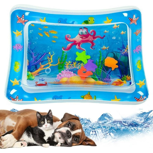 20''X19.6'' Thickened Water Mat for Babies, Water Play Mat for Kids Toddlers Baby, Infant Water Sensory Baby Tummy Time Play Mat, Water Mat Toy for 3 to 24 Months