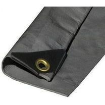 20'X20' Silver Tarp Extra Heavy Duty 12 MIL 3 Ply Coated Reinforced Canopy 6 oz 3 Layer (Finished Size 19.6' X 19.6')