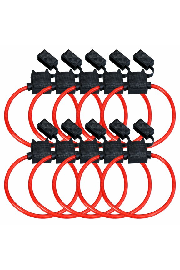 20 XP Audio XATC8G ATC Fuse Holder8 Gauge ATC In-Line Blade Fuse Holder OFC Copper Wire Protection
