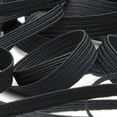 thumbnail image 1 of 20 YARDS Braided Flat Elastic Stretch Band for Sewing, Crafts, DIY Mask - 1/4" (6mm): US Stock Ready to Ship from Chicago (Black), 1 of 4