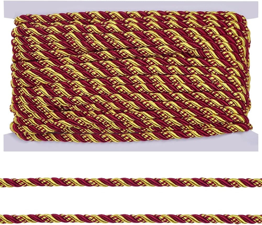 Corde Tressée Argentée Uxcell - 5 Yards (environ 4,5m), Diamètre 2mm, 3 Brins, Neuve