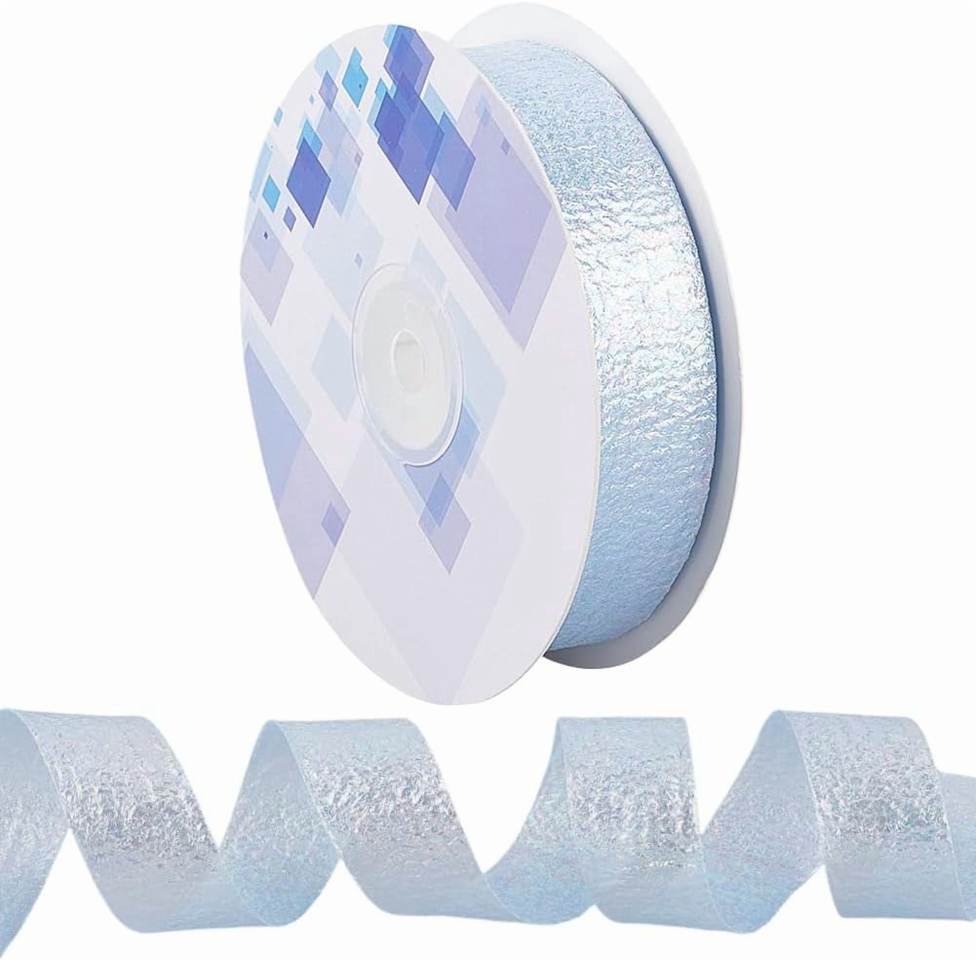 Light Blue Ruffled Ribbon 20 Yards 1 Inch Ruffled Ribbon Light Blue Ruffle Pleated Trim Colorful ...