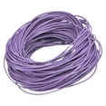 thumbnail image 1 of 20 Yards 1mm Round Leather Cord Lacing Strings for DIY Crafts Light Purple, 1 of 6