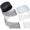 thumbnail image 1 of 20 Yards 2 Colors Stiff Horsehair Braid Horsehair Mesh Braid Trim 3" Wide Polyester Stiff Ribbons for Boning Sewing Wedding Dress Gowns Skirt Hat Accessories White and Black, 1 of 9