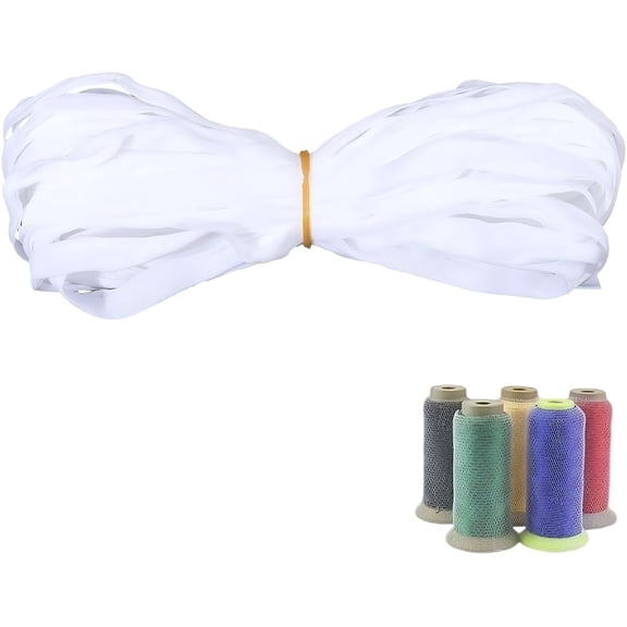 20 Yards 3/4 Inch Sewing Thread Net Cosmetic Brush Protective Nets Mesh Spool Saver Huggers