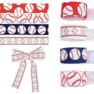 1.5 Baseball Print Ribbon - 10Yd (RG1746) – The Wreath Shop
