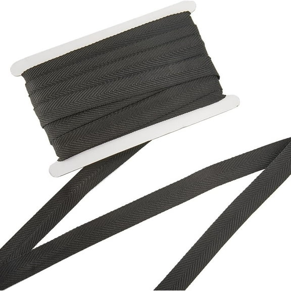 20 Yards Book Binding Headbands 22mm Wide Bias Binding Tape Black Flat Book Binding Ribbon Herringbone Webbing Trim Bookmaking Twill Tape