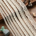 thumbnail image 1 of 20 Yards Cotton Ribbon Vintage Lace Trims Bridal Wedding Scalloped Edge Crochet Lace DIY Sewing Craft Supply Assorted,1.1 in,Style 8, 1 of 5