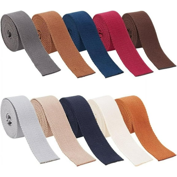 20 Yards Cotton Webbing 1.26'' Polycotton Ribbon 10 Colors Heavy Sewing Webbing Flat Polyester Cotton Webbing Strap for Crafts Pet Collars Leash Backpack Strap Belt Cloth Mixed Color