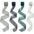 thumbnail image 1 of 20 Yards Green Chiffon Ribbon Handmade Tassel Ribbons 4 Colors Curled Fringe Decorative Ribbon Set for Gifts Wrapping Wedding Invitations Bouquets Envelopes Crafts 1.18~1.57 inch for diy, 1 of 6
