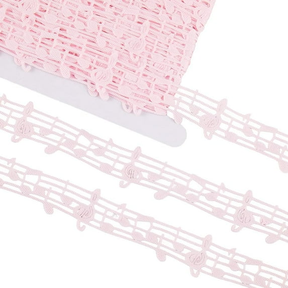 20 Yards Hollow Musical Note Ribbon 28mm Music Grosgrain Engraved Notation Trim Sky Blue Clothing Ribbons Accessories DIY for DIY Handmade Wrapping Scrapbooking Homecoming Supplies DIY