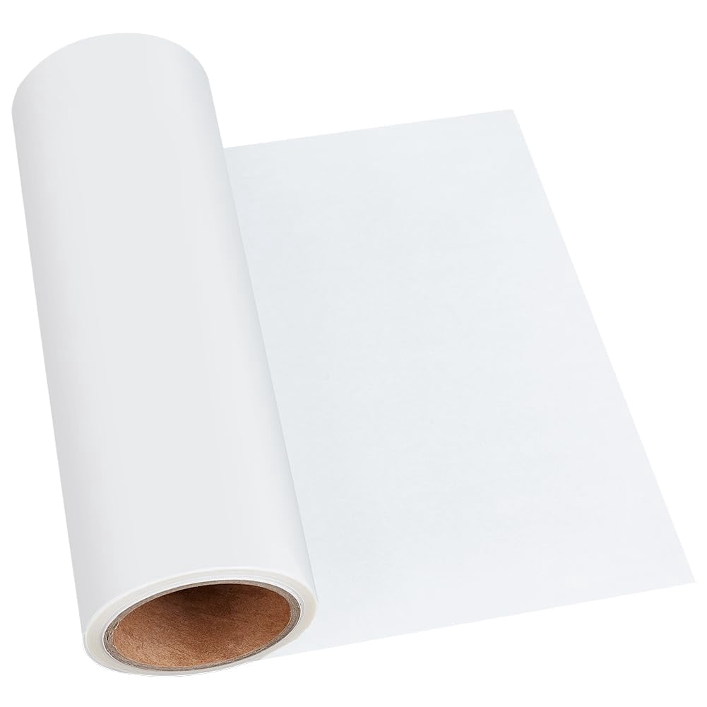 20 Yards Iron On Adhesive Film TPU Double-Sided Patch Heat Melt White 11.8inch Wide Patch Heat Melt for Fabric Adhesive Roll Quilting Sewing Craft