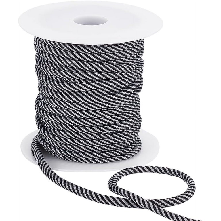 20 Yards Light Grey Drawstring Replacement Rope 5mm Round Nylon