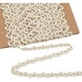 thumbnail image 1 of 20 Yards Metallic Braid Lace Trim Two Tone Centipede Lace Ribbon Decorated Gimp Trim Golden Embroidery, 1 of 8