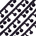 thumbnail image 1 of 20 Yards Mini Pom Pom Trim Ball Fringe Ribbon Sew on DIY Craft Sewing Accessory for Home Curtain Clothes Pillow Decoration, 1 of 9