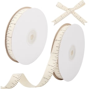 20 Yards Ruler Ribbon Twill Tape Cotton Ribbons 5/8 Inch Back to School Teacher Themed Decorations Supplies with Measuring Tape Printed Craft Supply