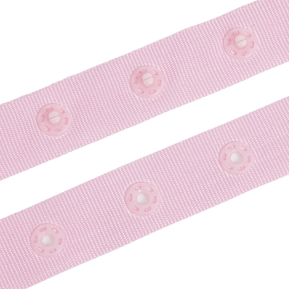 Polyester Snap Buttons 20 Yards Snap Button Tape Band Metal Snap Buttons Sewing Fastener ...