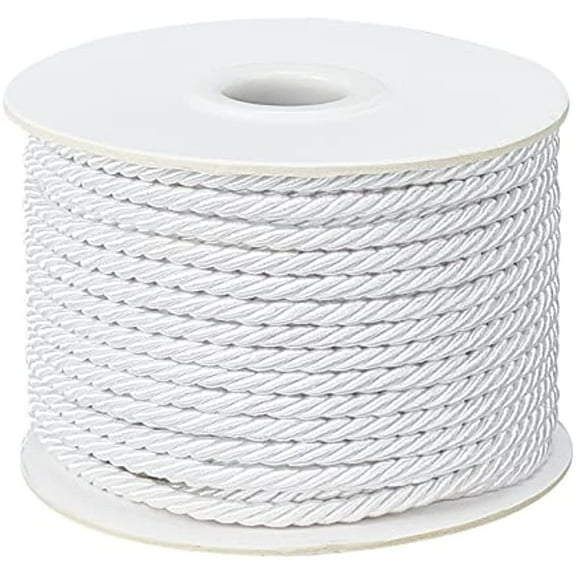 20 Yards Twisted Cord Rope Nylon Twisted Cord Trim Thread String Twisted Silk Ropes Satin Shiny Cord