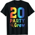 thumbnail image 1 of 20 Year Old Birthday Squad Cool Party Crew 20th B-Day Party T-Shirt, 1 of 3