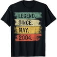 thumbnail image 1 of 20 Year Old Gifts Legend Since May 2004 20th Birthday T-Shirt, 1 of 3