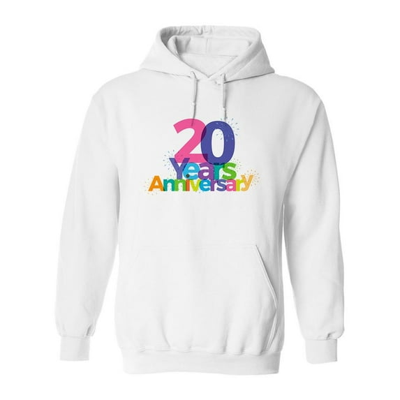 20 Years Anniversary! Hoodie Men -Image by Shutterstock, Male Small