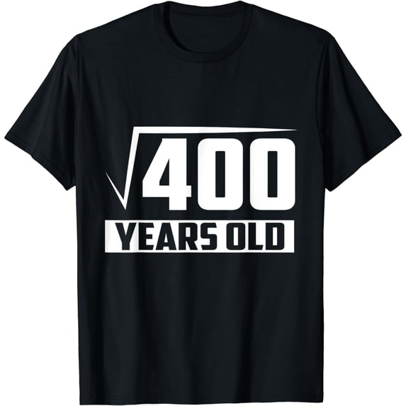 20 Years Old Square Root - Funny 20th Birthday Gift T-Shirt