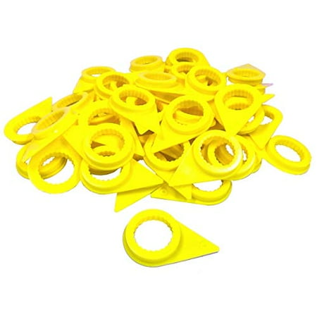 20 - Yellow 19mm Loose Lug Nut Indicator Wheel Nut Check Indicators