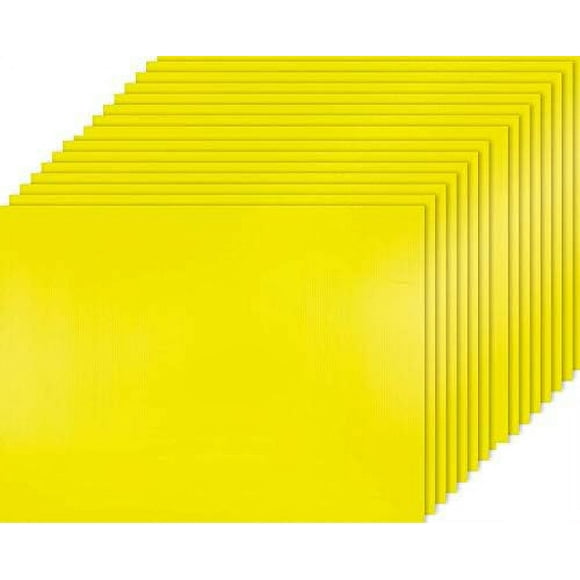 20 Yellow Signs 18$ x 4 mm Corrugated Plastic Sign Blank, Bundle of 20 Pieces, Ship Same Day