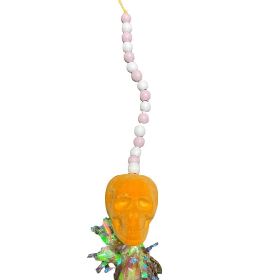 Ashland Halloween Light Orange Skull Wall Decoration 18in