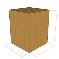 14x14x18 Kraft Brown Corrugated Shipping Boxes, 32 ECT Single-Wall, Qty 20