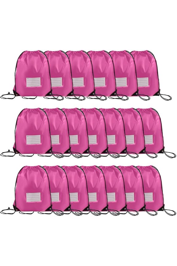 20 count Drawstring Bags,Bulk Draw String Backpack, DIY Gym  Cinch Bag Sackpack for Women Men,